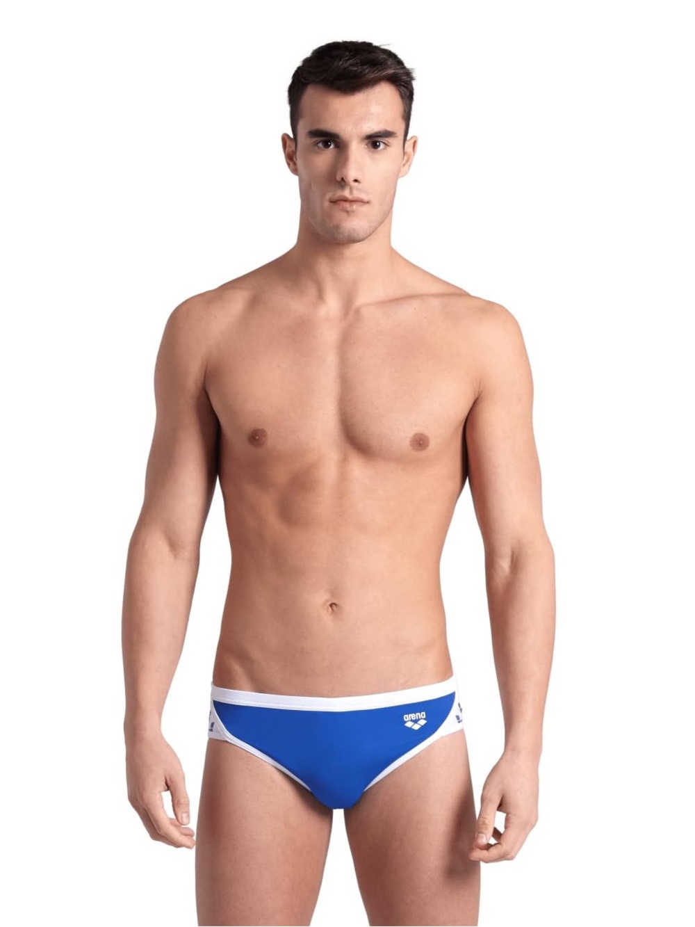 Arena Icons Swim Briefs Swimsuit Men’s US Size 24 Royal Blue White Drawstring